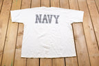 Vintage 1990s United States Navy Graphic T-Shirt  US Navy Graphic  80s  90s  Streetwear  Retro Style  Single Stitch  Made In USA