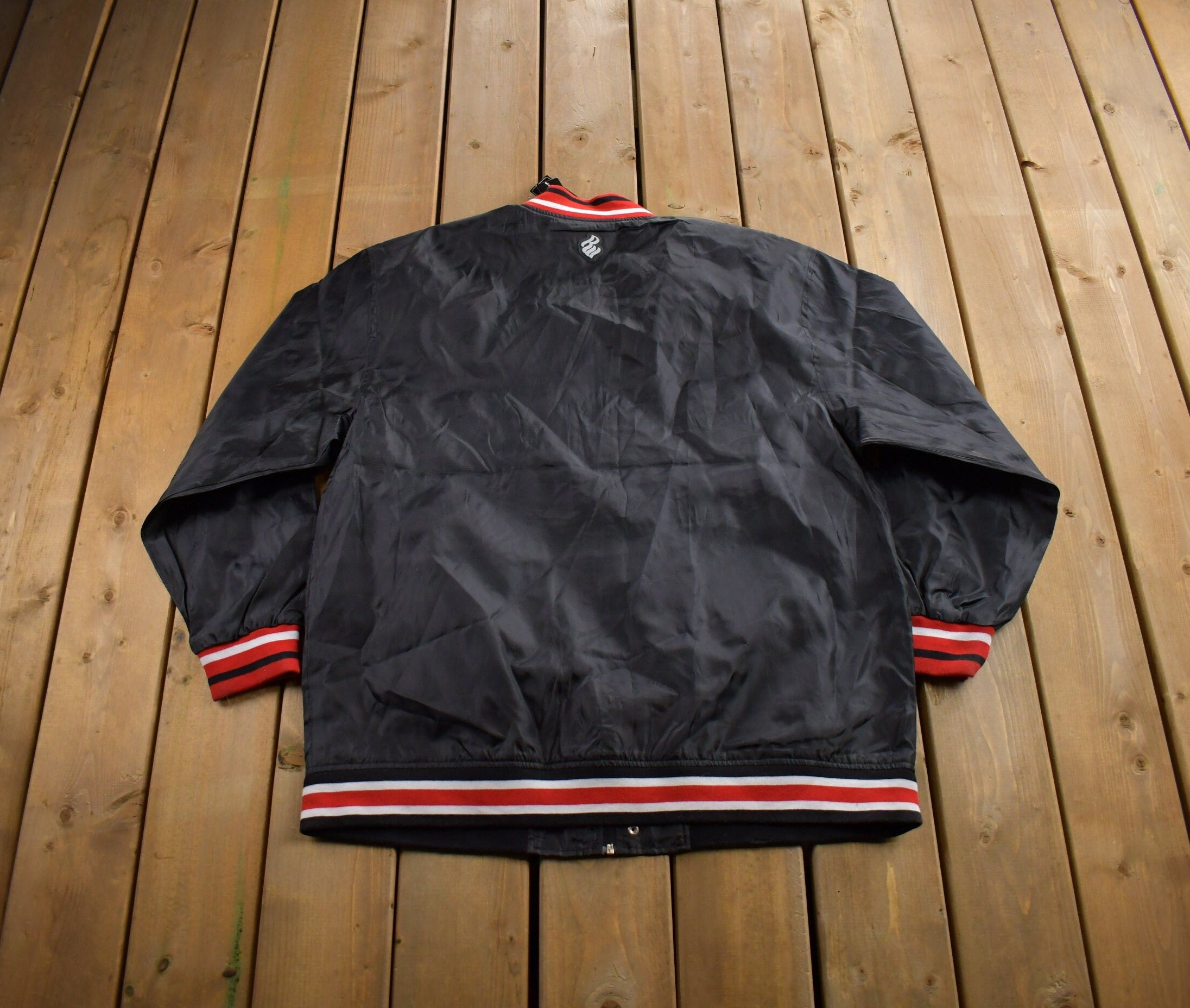 Vintage 2000s Roc A Wear Deadstock Embroidered Windbreaker Snap Button Jacket Size XL