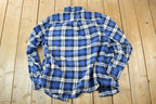 Vintage 1990s Orvis Plaid Western Button Up Shirt Made In USA