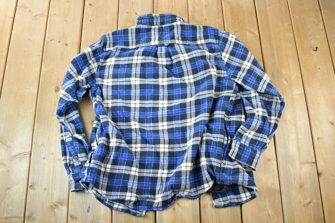 Vintage 1990s Orvis Plaid Western Button Up Shirt Made In USA