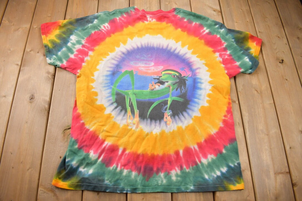Vintage 1990s Gecko Peace Smoking T-Shirt