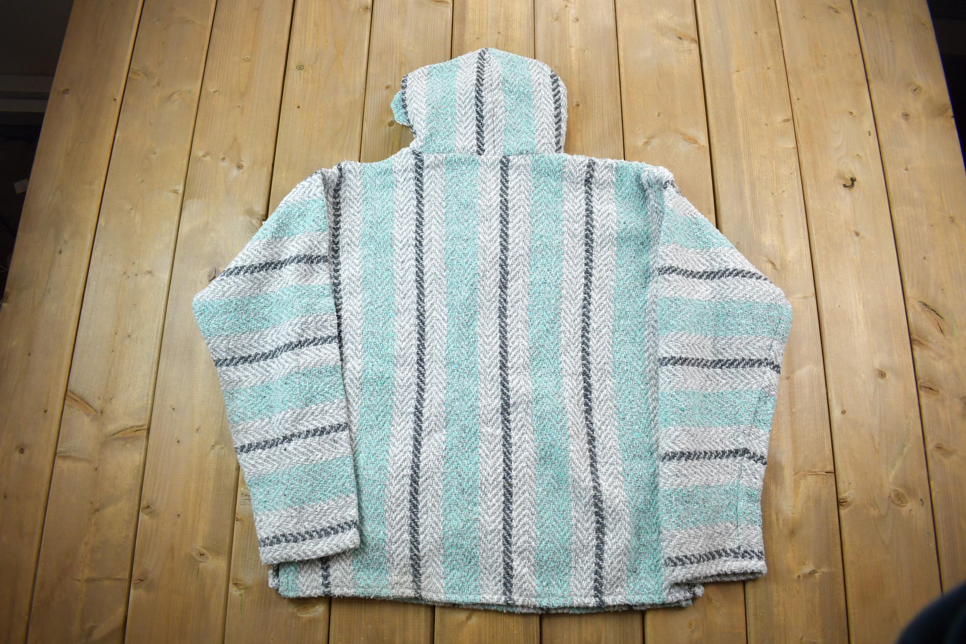 Vintage 1990s 3D Colored / Baja Joe / Cable Knit Poncho Sweater / Vintage 90s Crewneck / Abstract Patterns / Streetwear