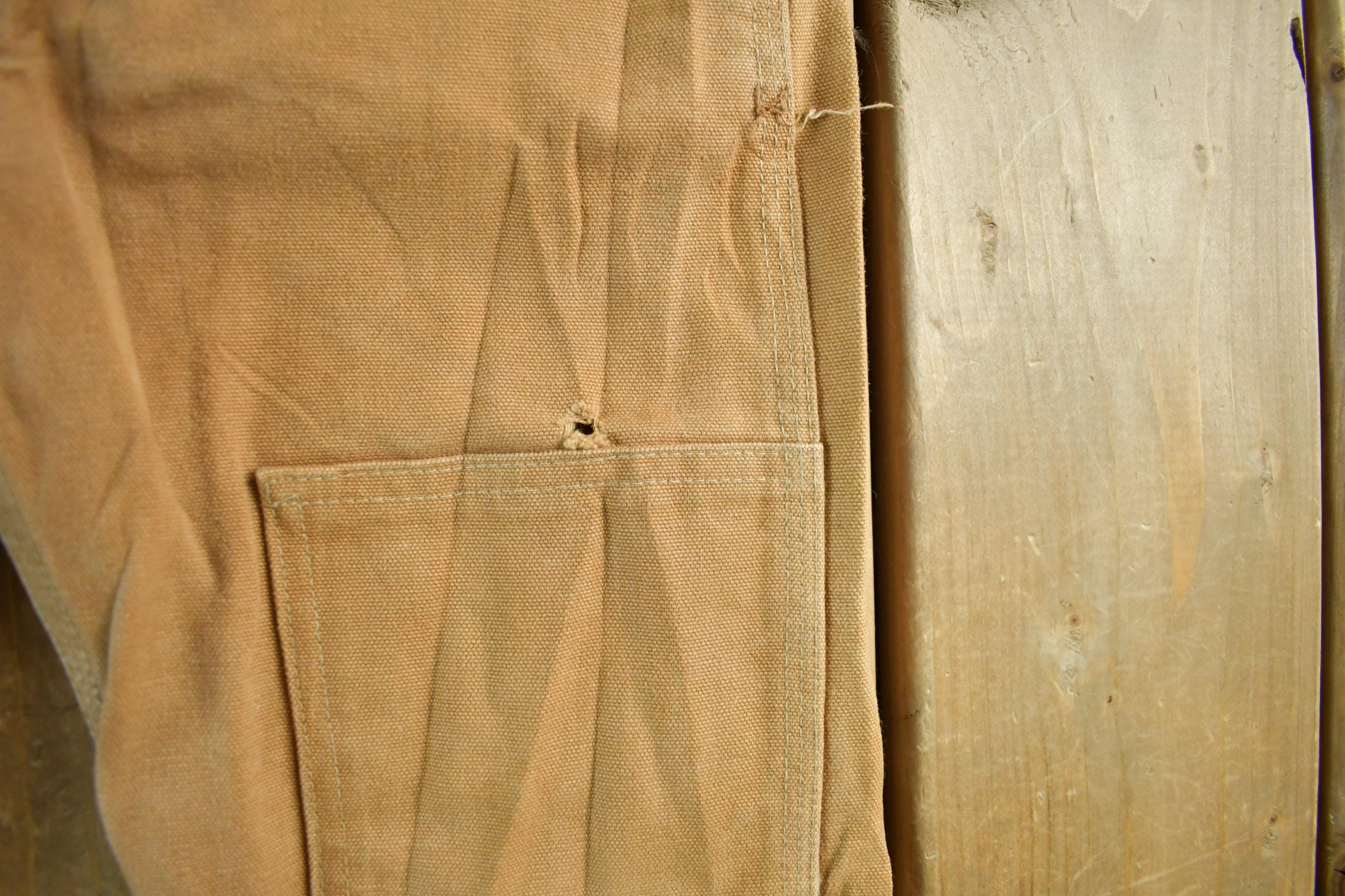 Vintage 1990s Carhartt Double Knee Canvas Overalls Youth Size 25 x 19