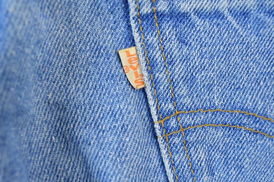 Vintage 1990s Levi Strauss Cream Orange Tag 631 Denim Jeans Size 30 x 30
