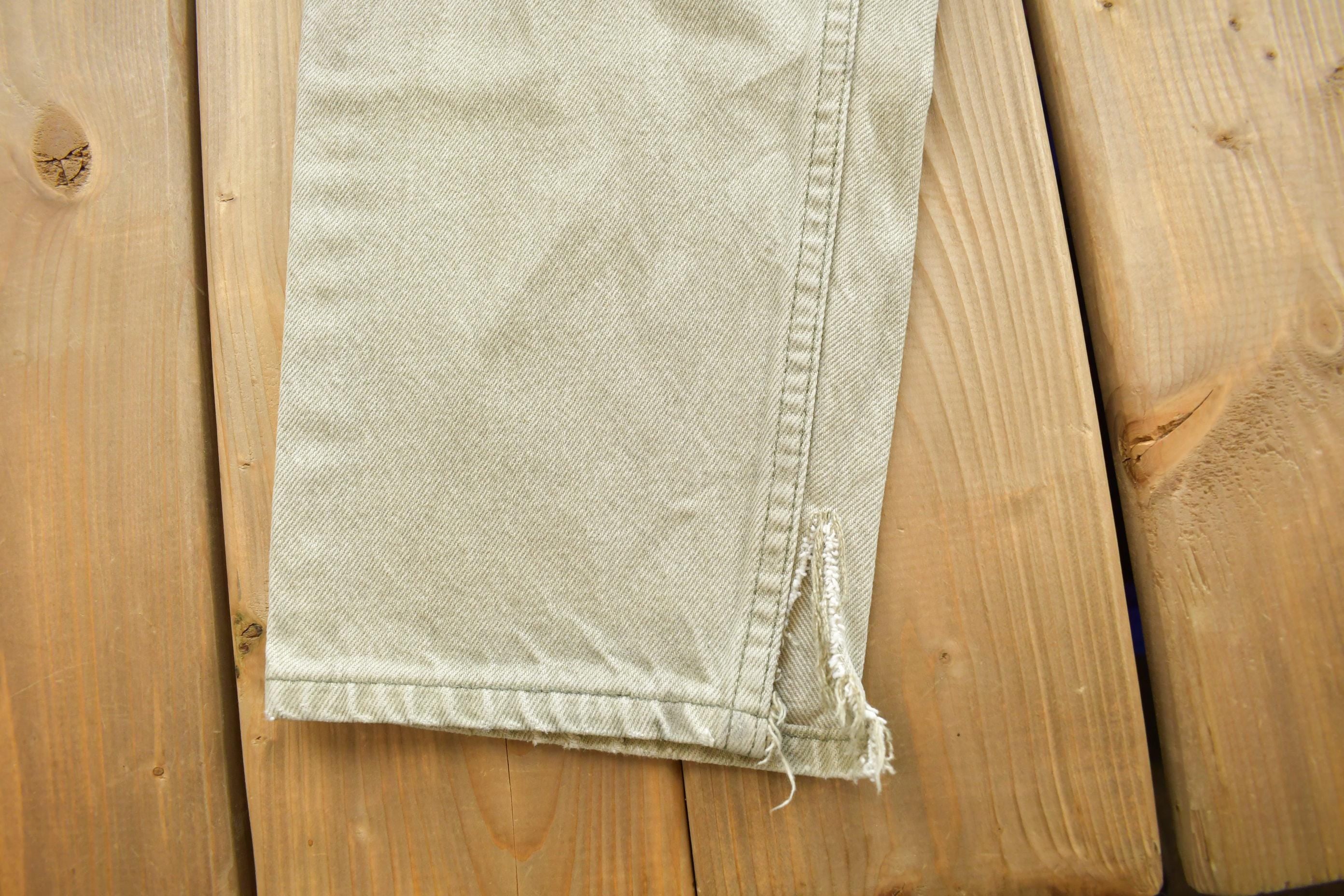 Vintage 1990s Levi's Orange Tab Distressed Denim Jeans Size 34x34