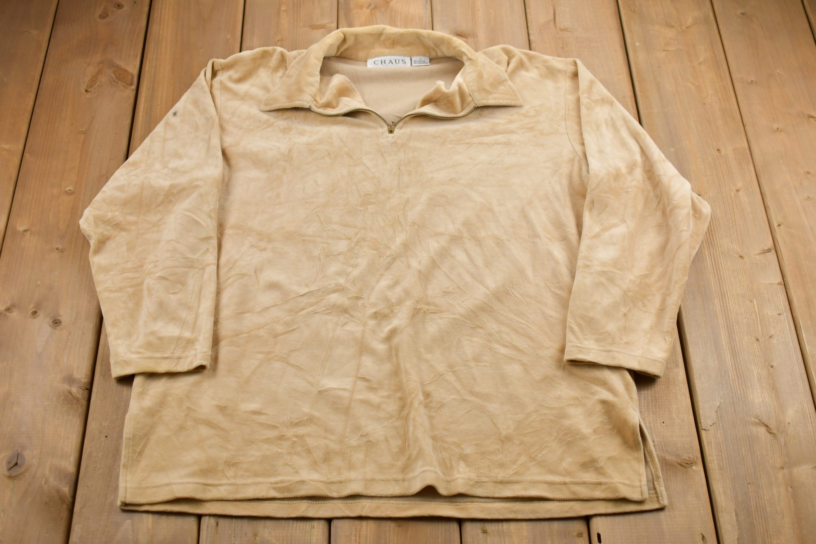 Vintage 1990s Chaus Sport Quarter Zip Sweatshirt