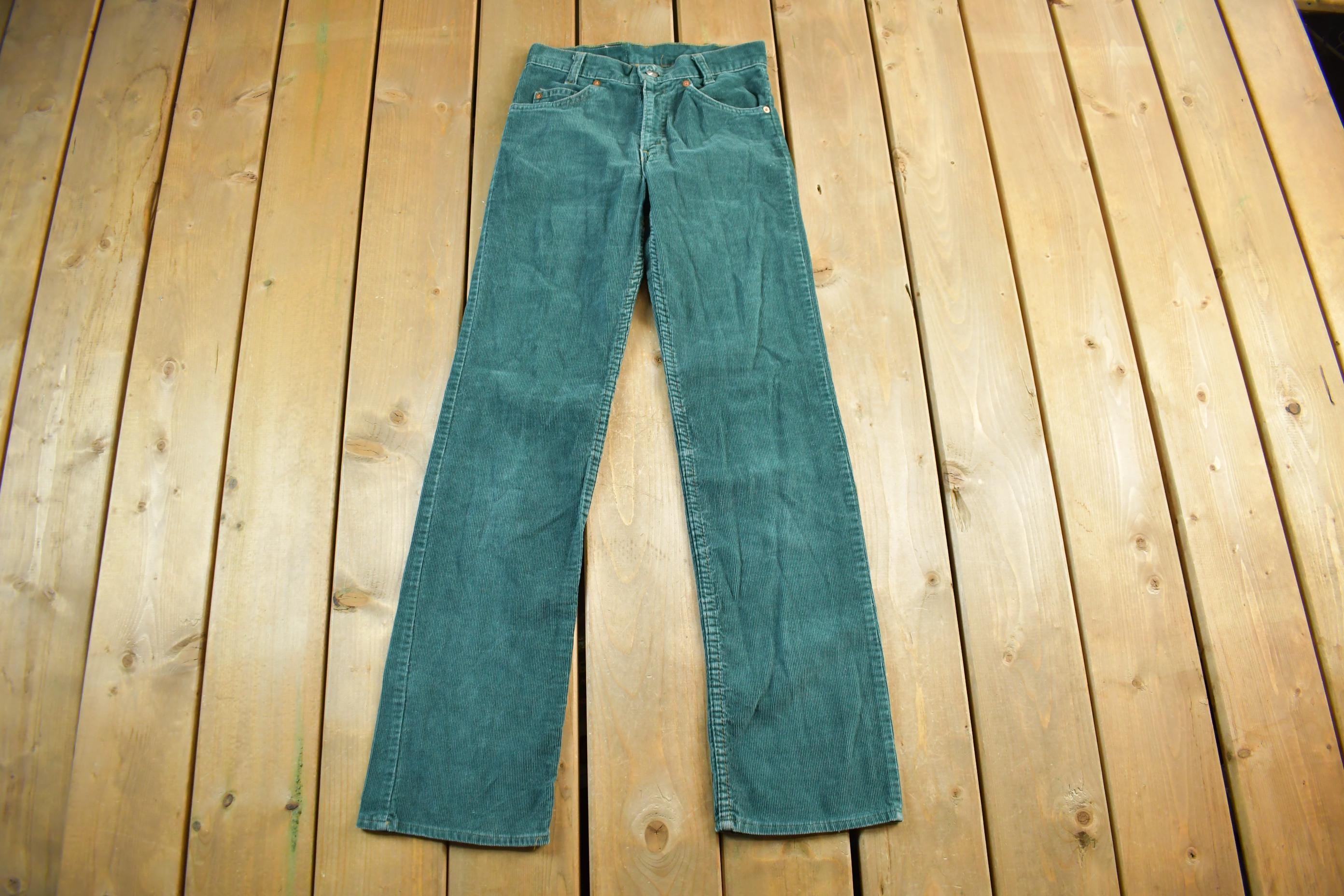 Vintage 1970s Levi's Orange Tab Corduroy Pants Women's Size 26 x 32