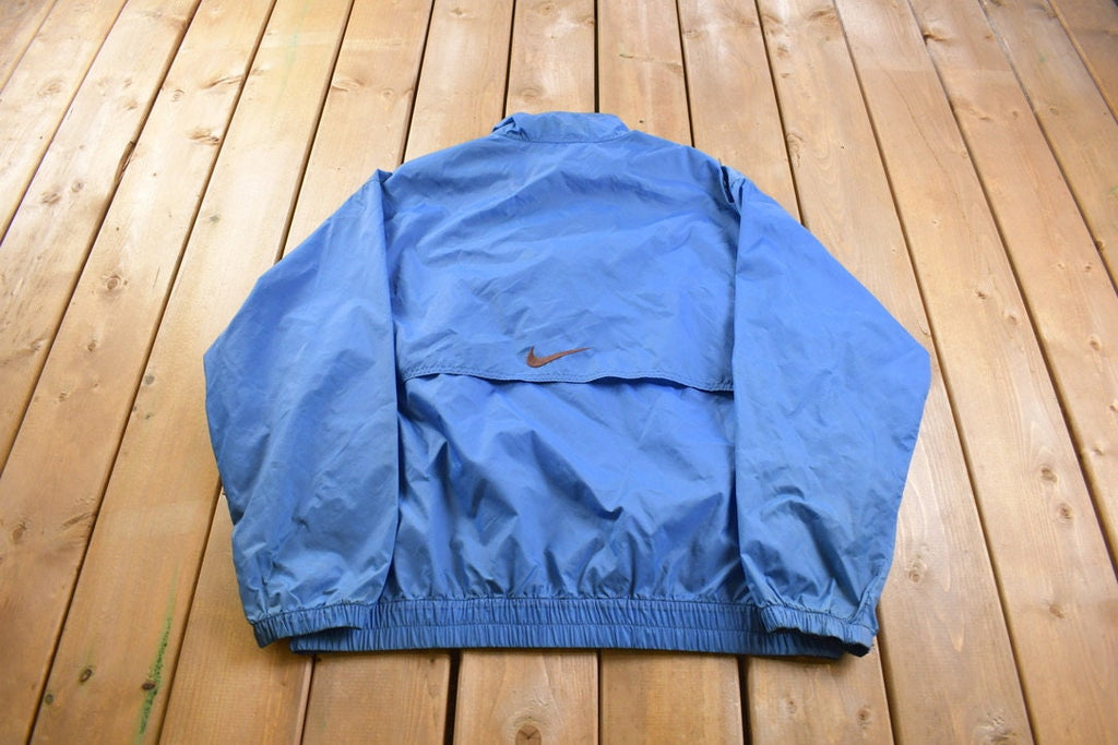 Vintage 1990s Nike Embroidered Mini Swoosh Windbreaker Jacket
