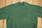 Vintage 1990s Green Polo Ralph Lauren Knitted Sweater