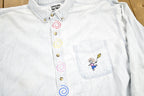 Vintage 1990s Cute Art Embroidered Button Up Shirt