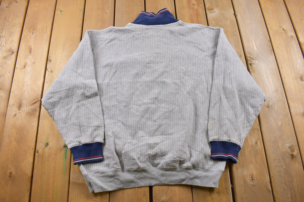 Vintage 1990s Tommy Hilfiger 14 Zip Sweatshirt  Stained  90s Crewneck  Vintage Tommy  Essential  Streetwear  90s