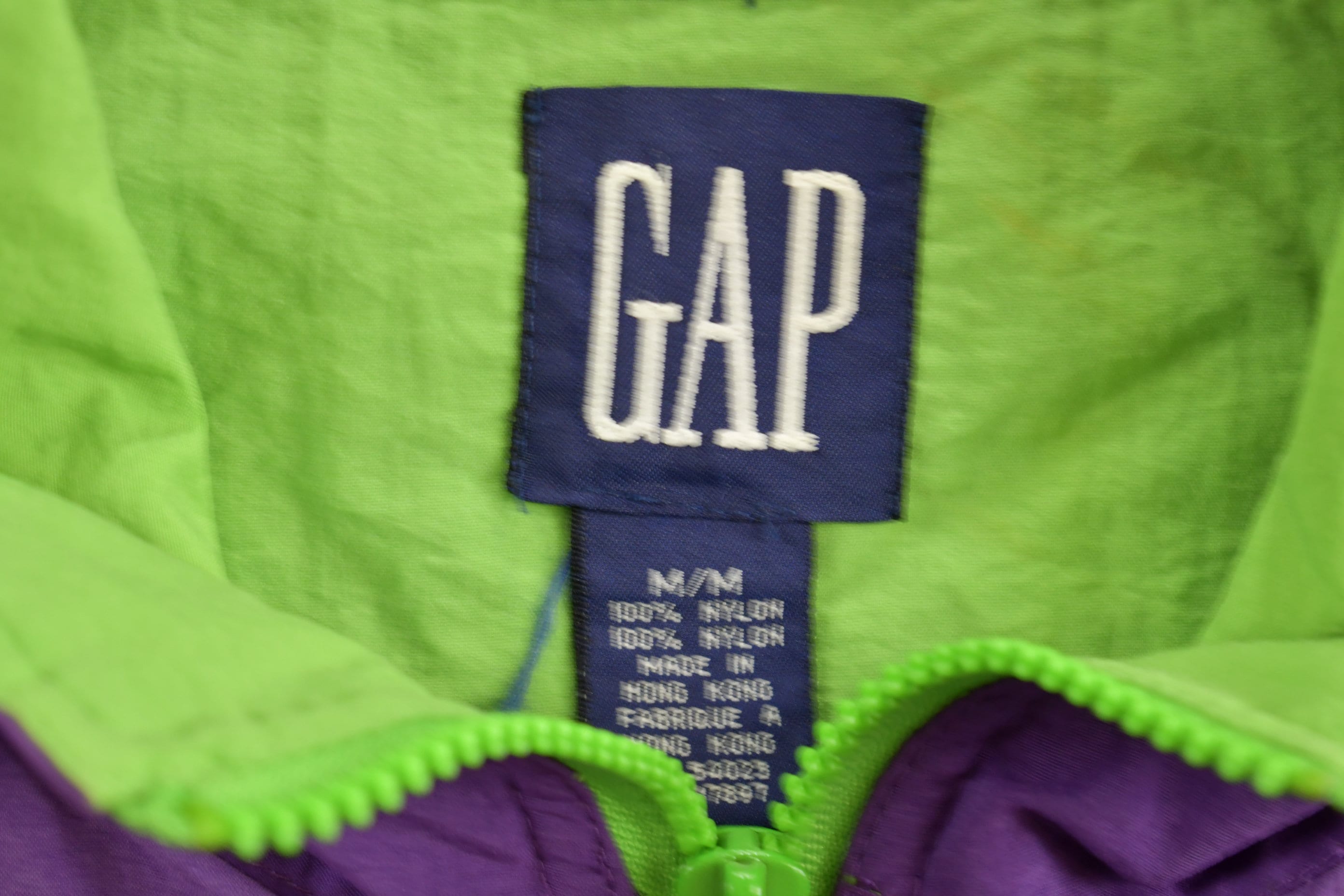 Vintage 1990s Gap Quarter Zip Anorak Windbreaker Jacket