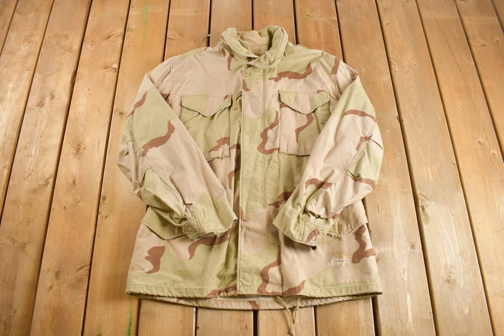 Vintage 2001 Military Embroidered Cold Weather Field Jacket
