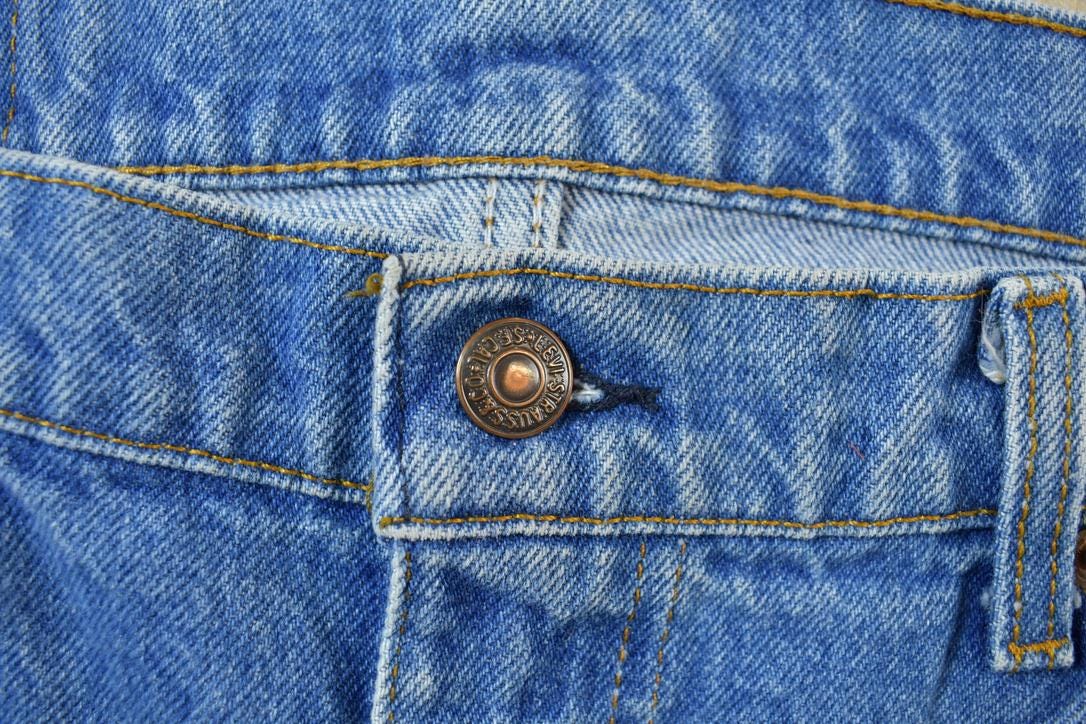 Vintage 1990s Orange Tab Levis Denim Jeans Size 34 x 31
