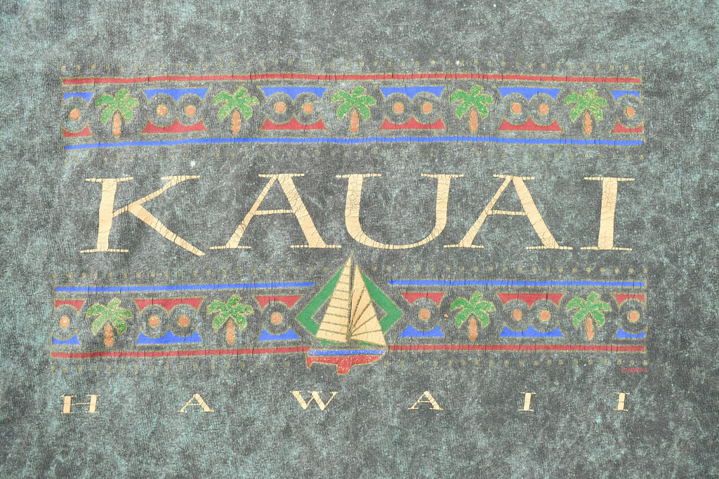 Vintage 1990s Kauai Hawaii Graphic T-Shirt