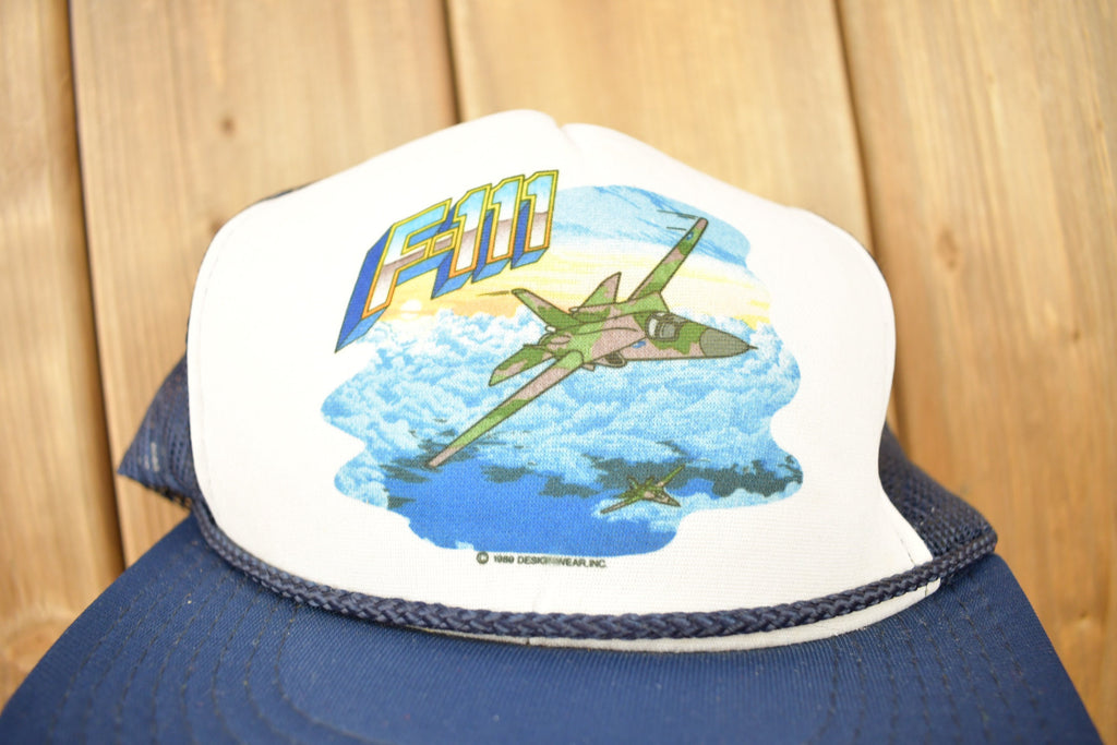 Vintage 1989 F-111 Fighter Jet Trucker Hat