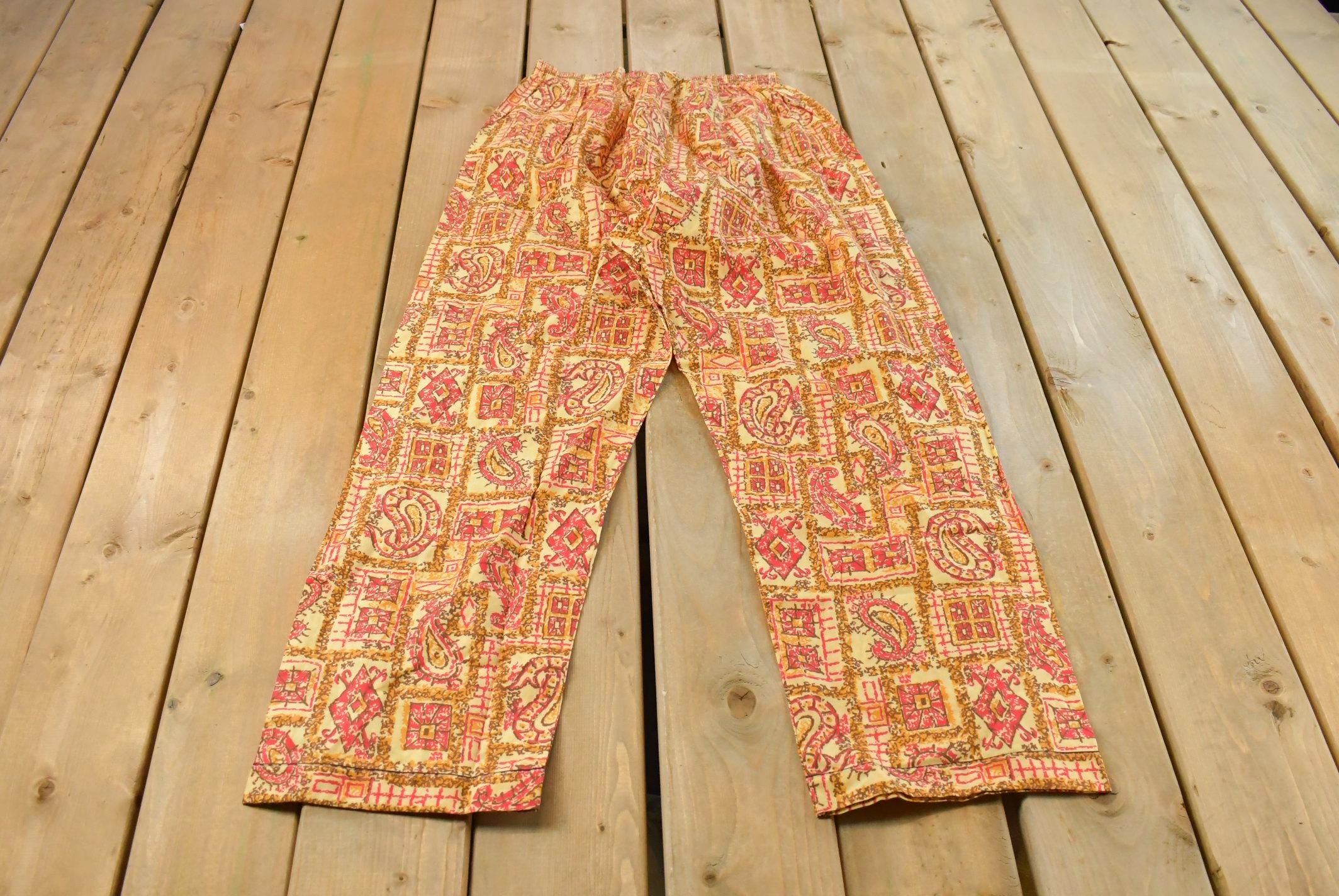 Vintage 1960s Paisley Pyjama Men's M