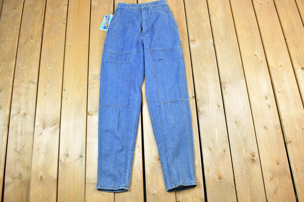 Vintage 1970s Deadstock Blue Bay Jean Company Denim Jeans Size 23 x 31 Made In USA