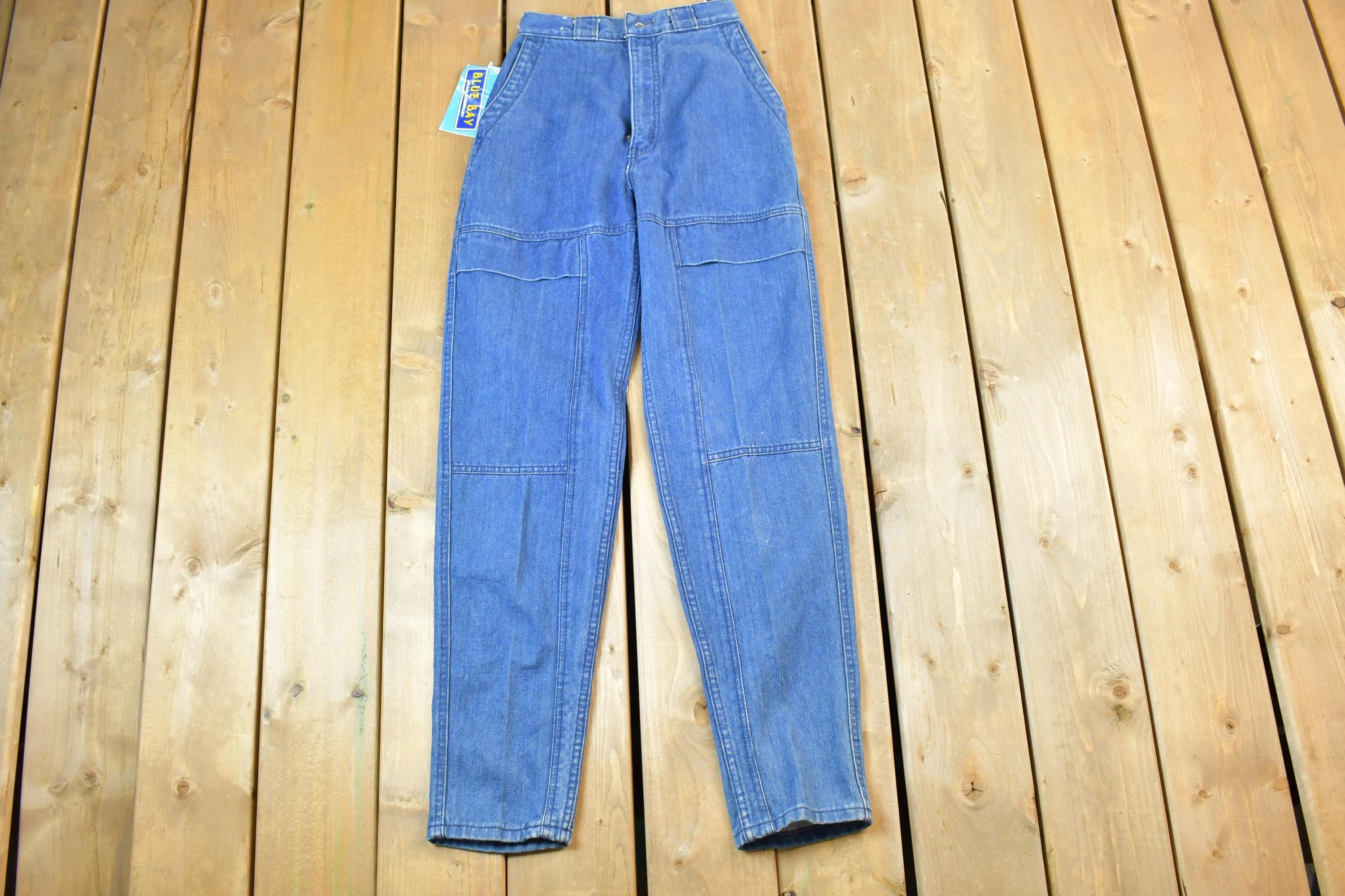 Vintage 1970s Deadstock Blue Bay Jean Company Denim Jeans Size 23 x 31 Made In USA