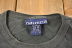 Vintage 1990s Nautica Plane Graphic T Shirt / Vintage T Shirt / Streetwear / Graphic Tee / Made In USA