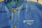 Vintage 1990s Luna Pier Denim Varsity Jacket