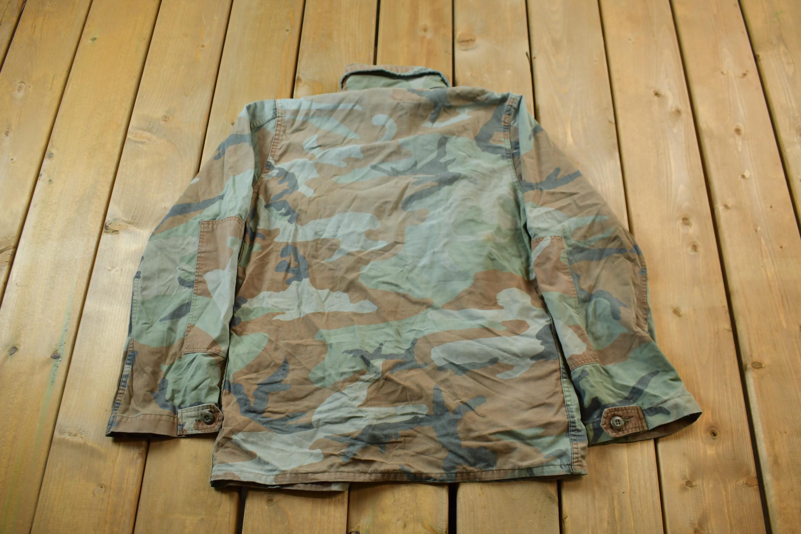 Vintage Military Button Up Shirt