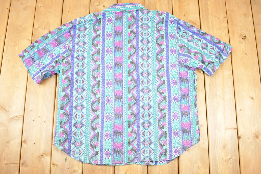 Vintage 1990s Tapestry Abstract Button Up Shirt Men's XL