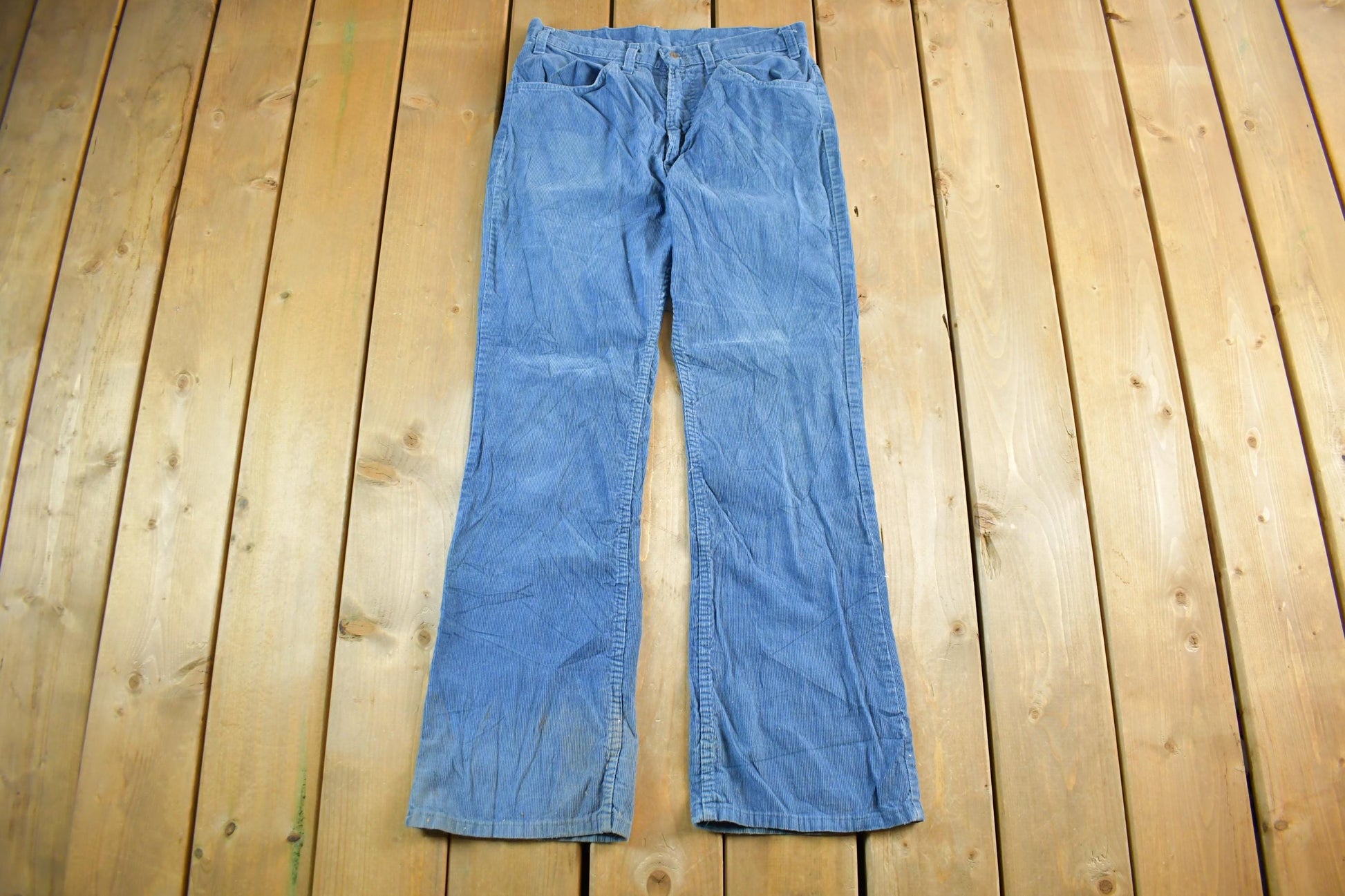 Vintage 1970s Levi's Bell Bottom Corduroy Flare Pants Size 31 x 30