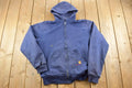 Vintage Distressed Carhartt Full Zip Thermal Lined Hoodie Sweatshirt