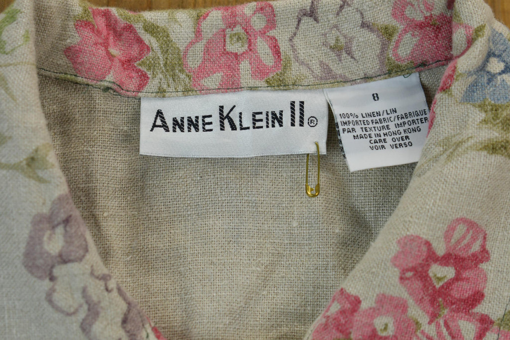 Vintage 1990s Floral Anne Klein Jacket