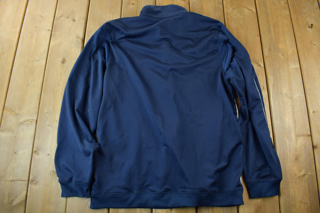 Vintage Y2K Nike Mini Logo Full Zip Sweatshirt / Vintage Nike Grey Tag / Sportswear / Mini Swoosh / Embroidered