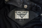 Vintage 1990s Teknic Heavy Padded Leather Biker Motorcycle Jacket