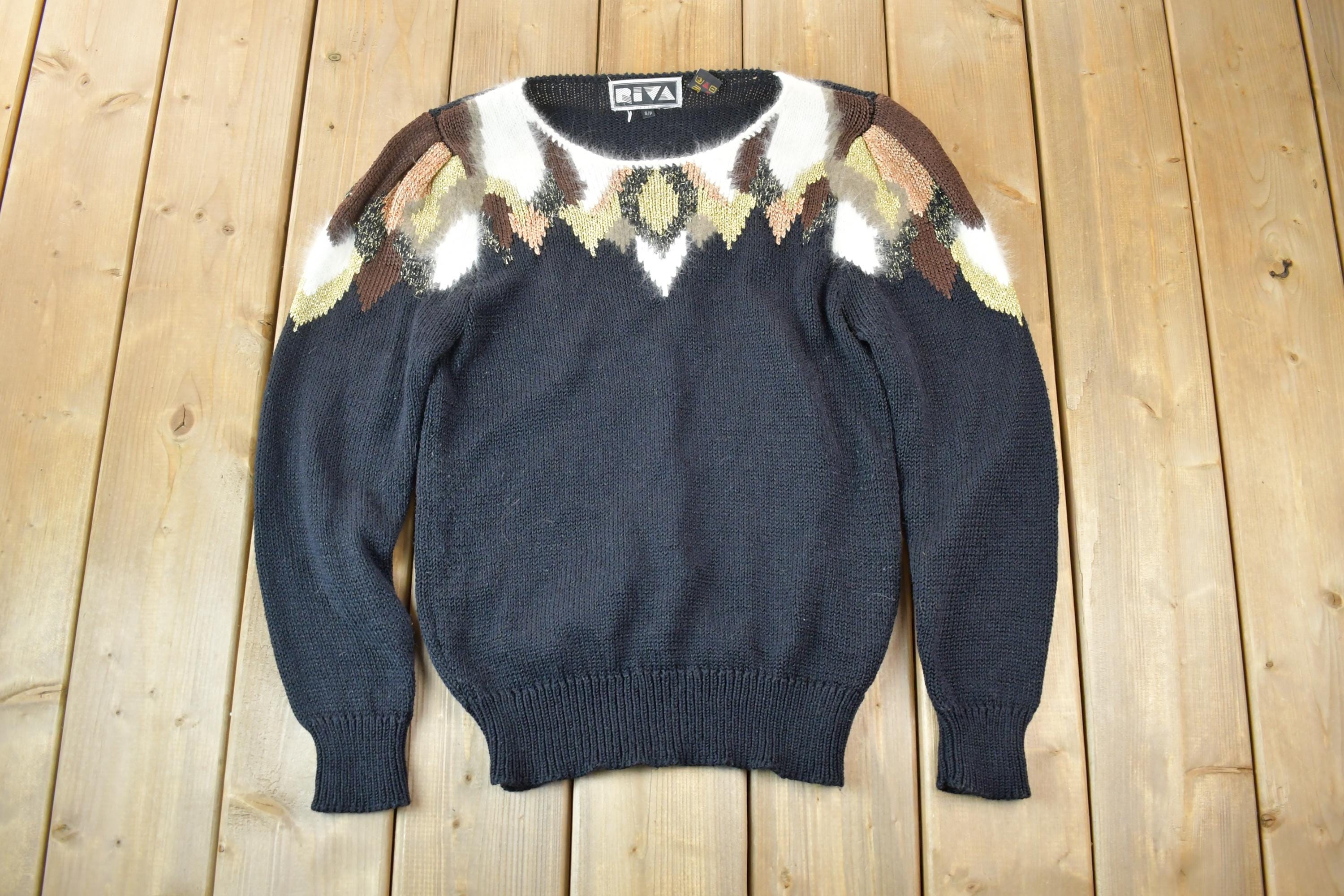 Vintage 1990s Riva Knit Crewneck Sweater
