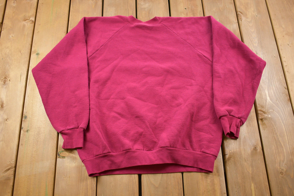 Vintage 1990s Cute Cat raglan Crewneck Sweater