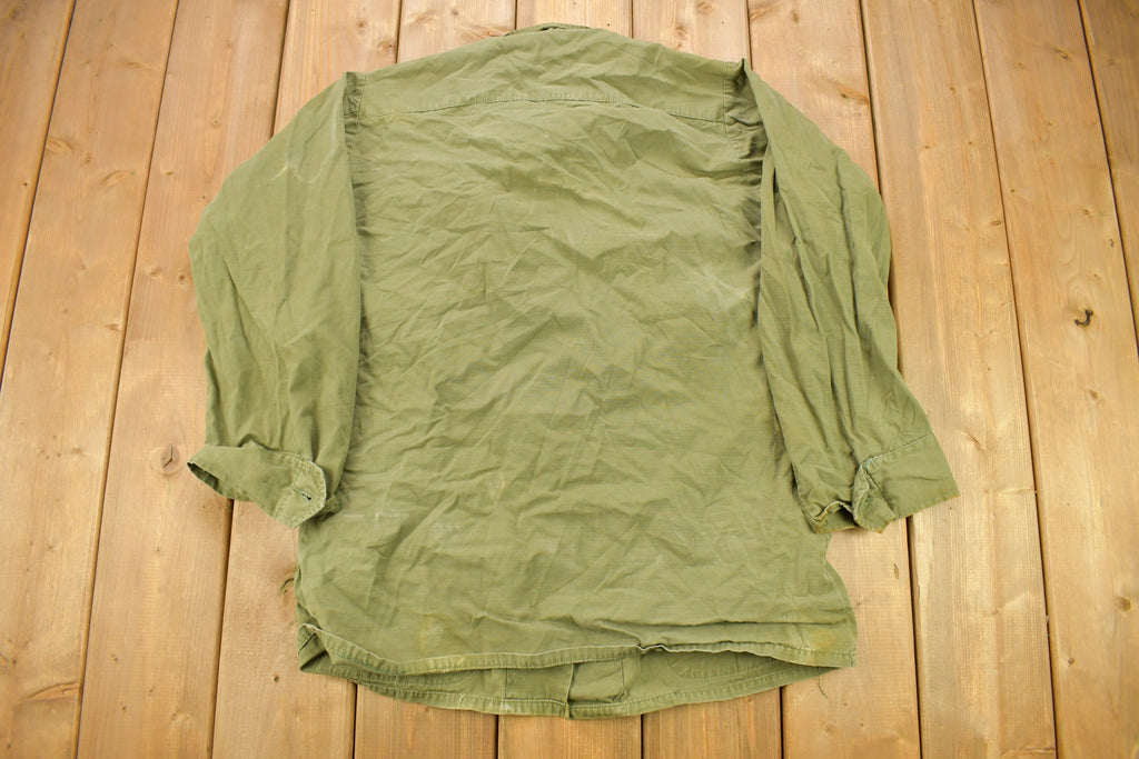 Vintage 1970 OG 107 Military Button Up Shirt