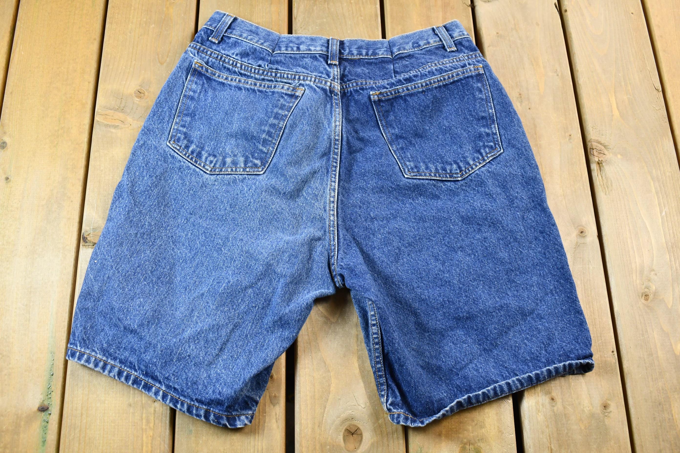 Vintage 2000s Dark Wash Jean Shorts Size 30 x 10