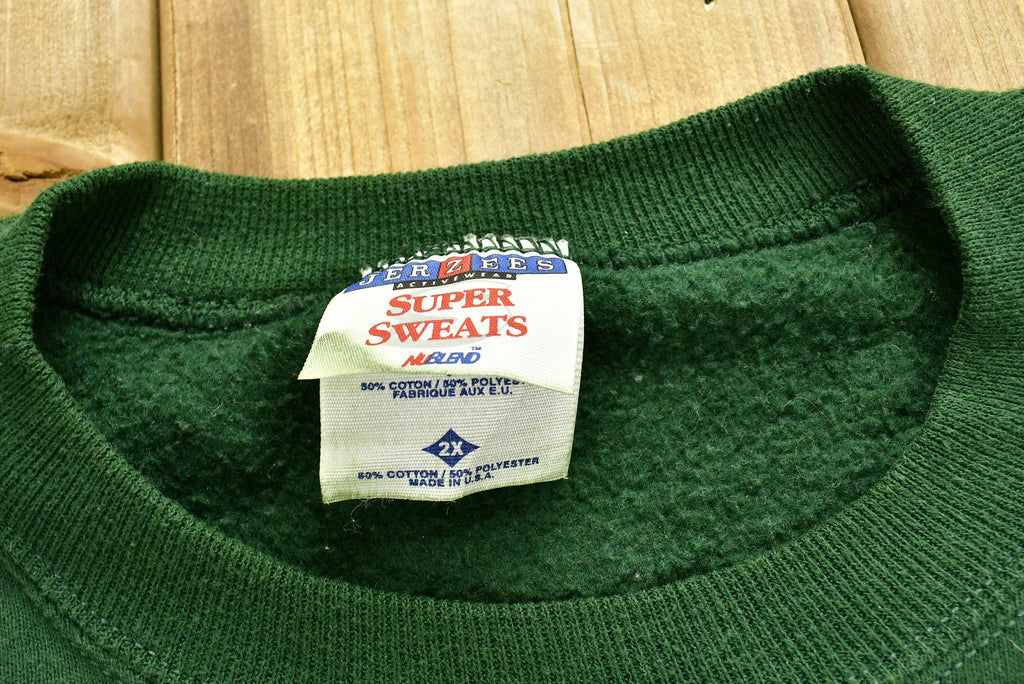 Vintage 1990's "Let It Snow" Snowman Embroidered Crewneck , 90s Holiday Crewneck , Made In USA , Winter Wear , Festive Graphic