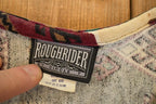 Vintage 1990s Roughrider AOP Cardigan Button Up Shirt Womens S