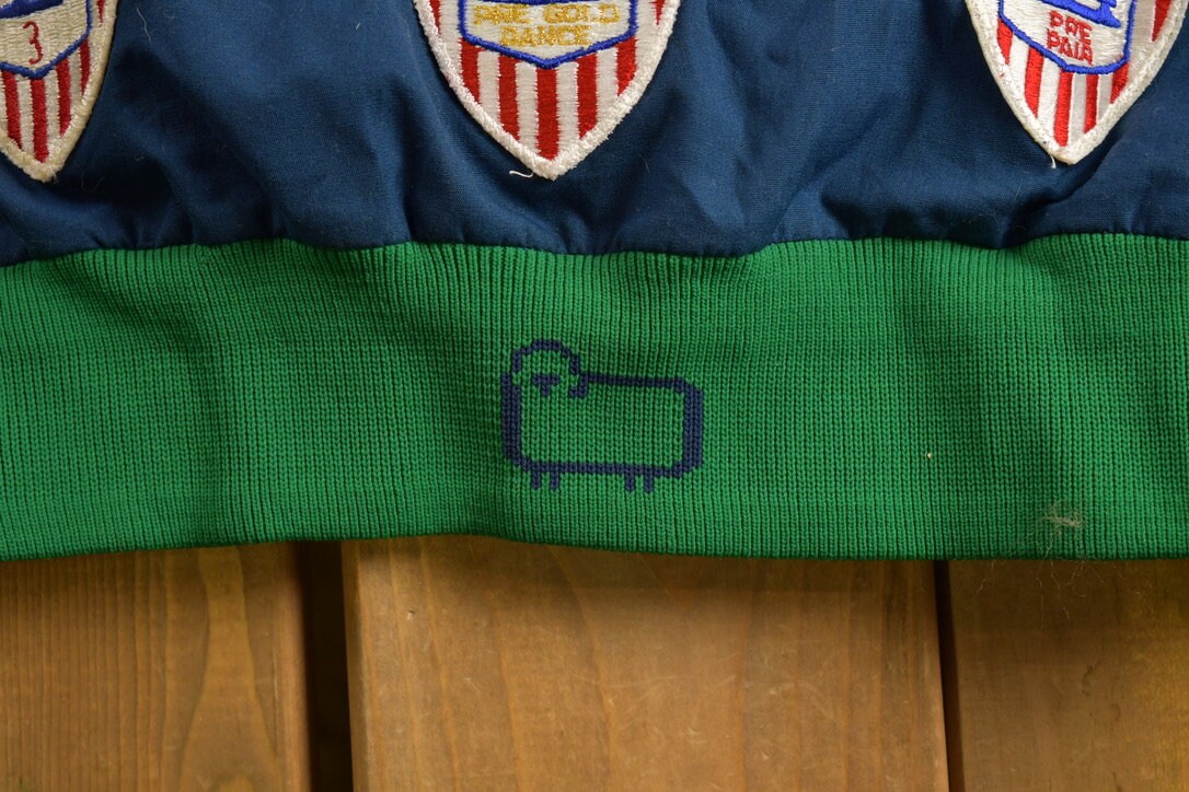 Vintage 1980s All Over Patch Woolrich Quarter Zip Jacket