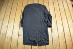 Vintage 1990s Lauren Ralph Lauren Silk Button Up Trench Coat Women's XL