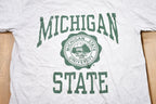 Vintage 1990s University of Michigan State Spartans Graphic Collegiate T-Shirt