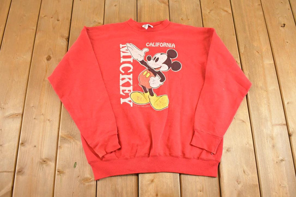 Vintage 1980s Disney Mickey Mouse California Sweatshirt Men's M
