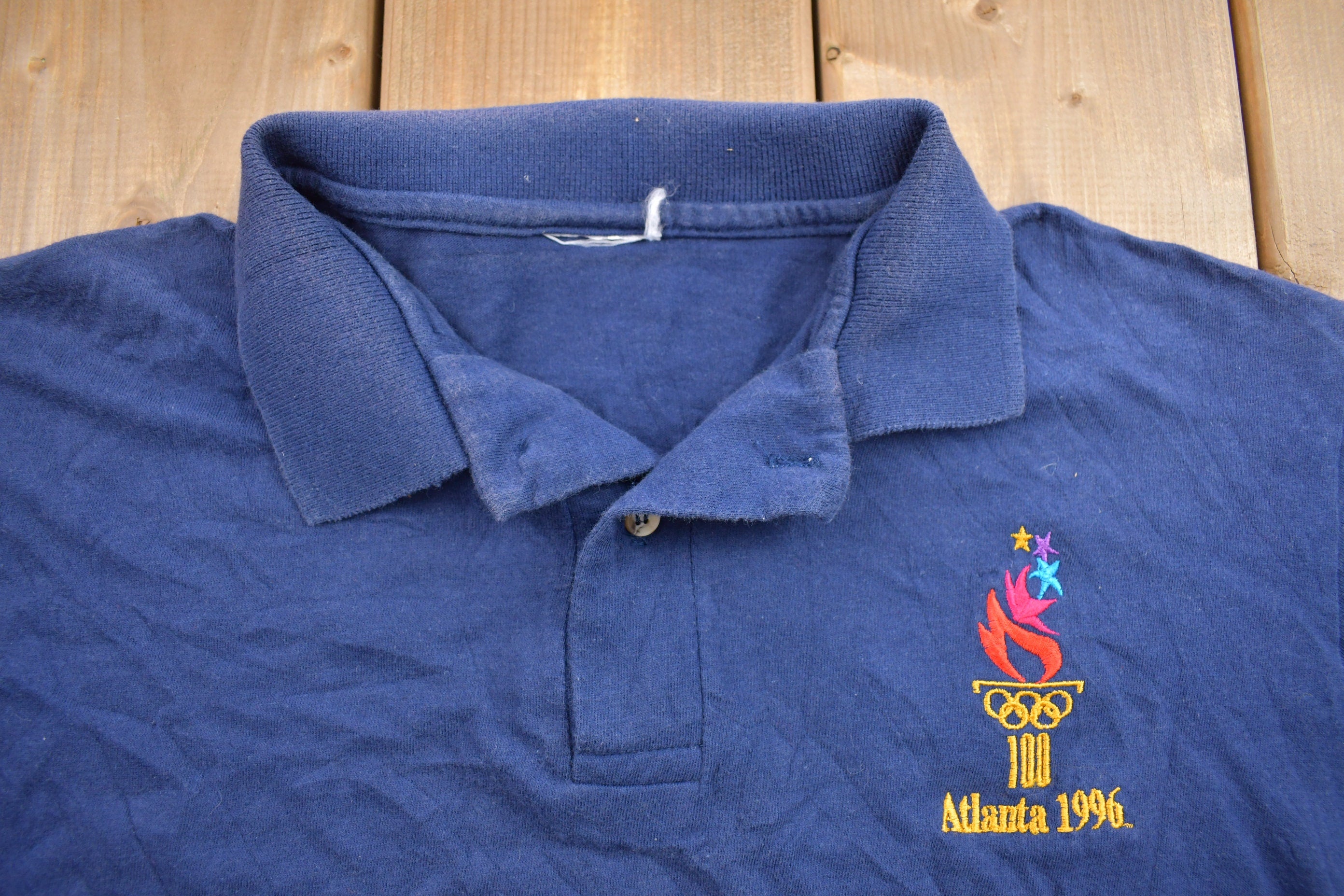 Vintage 1996 Atlanta Olympics Collared T Shirt