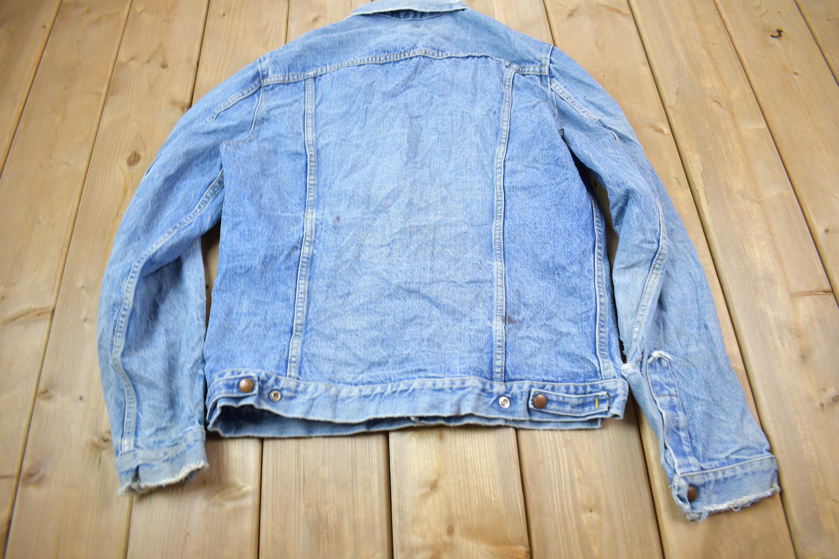 Vintage 1990s Light Wash Jean Jacket Size