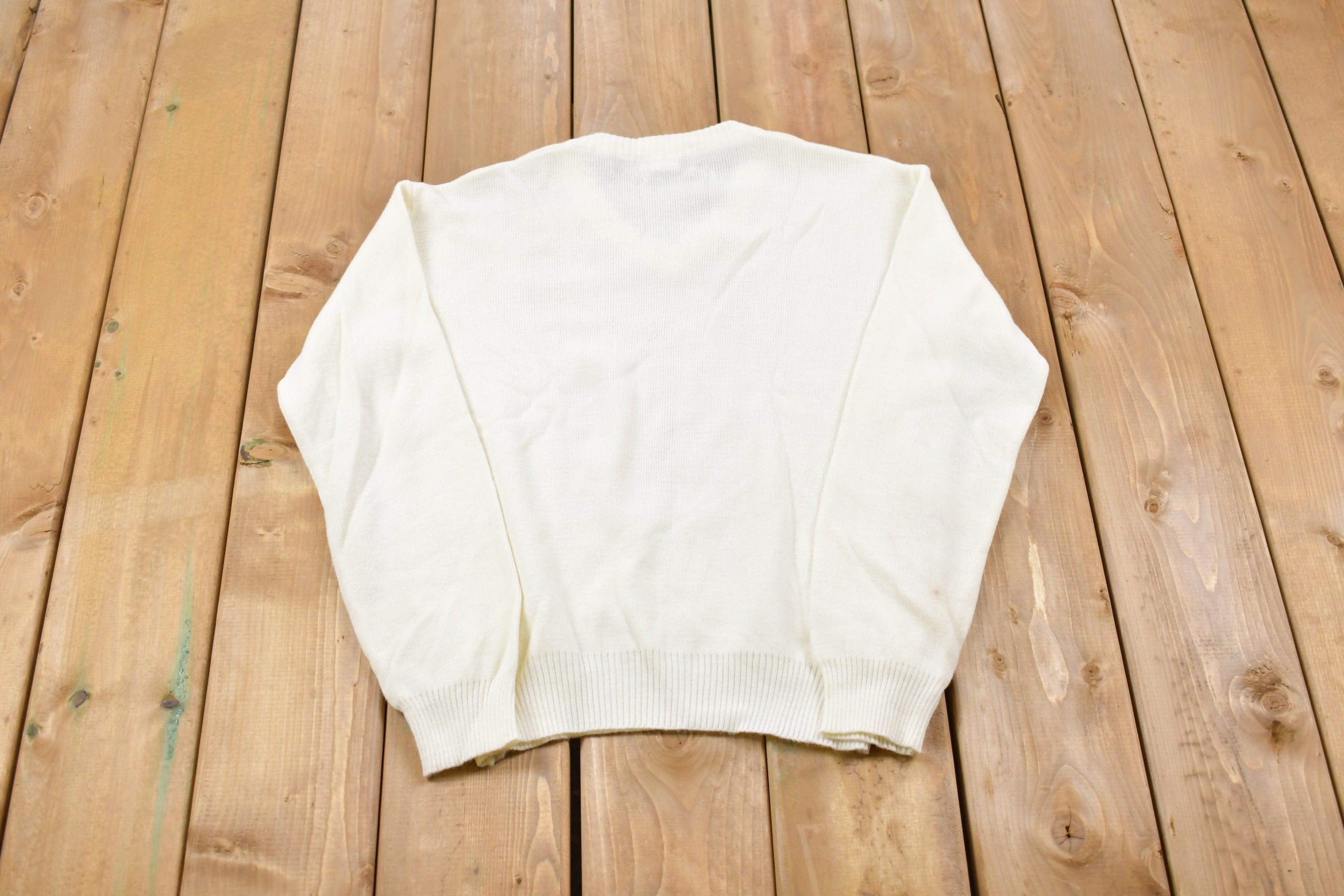 Vintage Knitted J.C Penny The Fox Sweater
