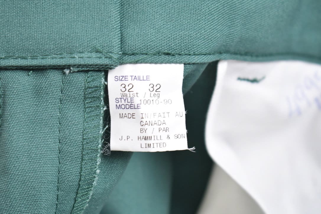Vintage 1980's JP Hammill & Son Uniform Pants Size 31 x 32