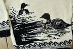 Vintage 1990s Duck Embroidered Knit Crewneck Sweater