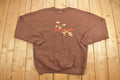 Vintage 1990s Novelty Chocolate Lovers Embroidered Crewneck Sweatshirt