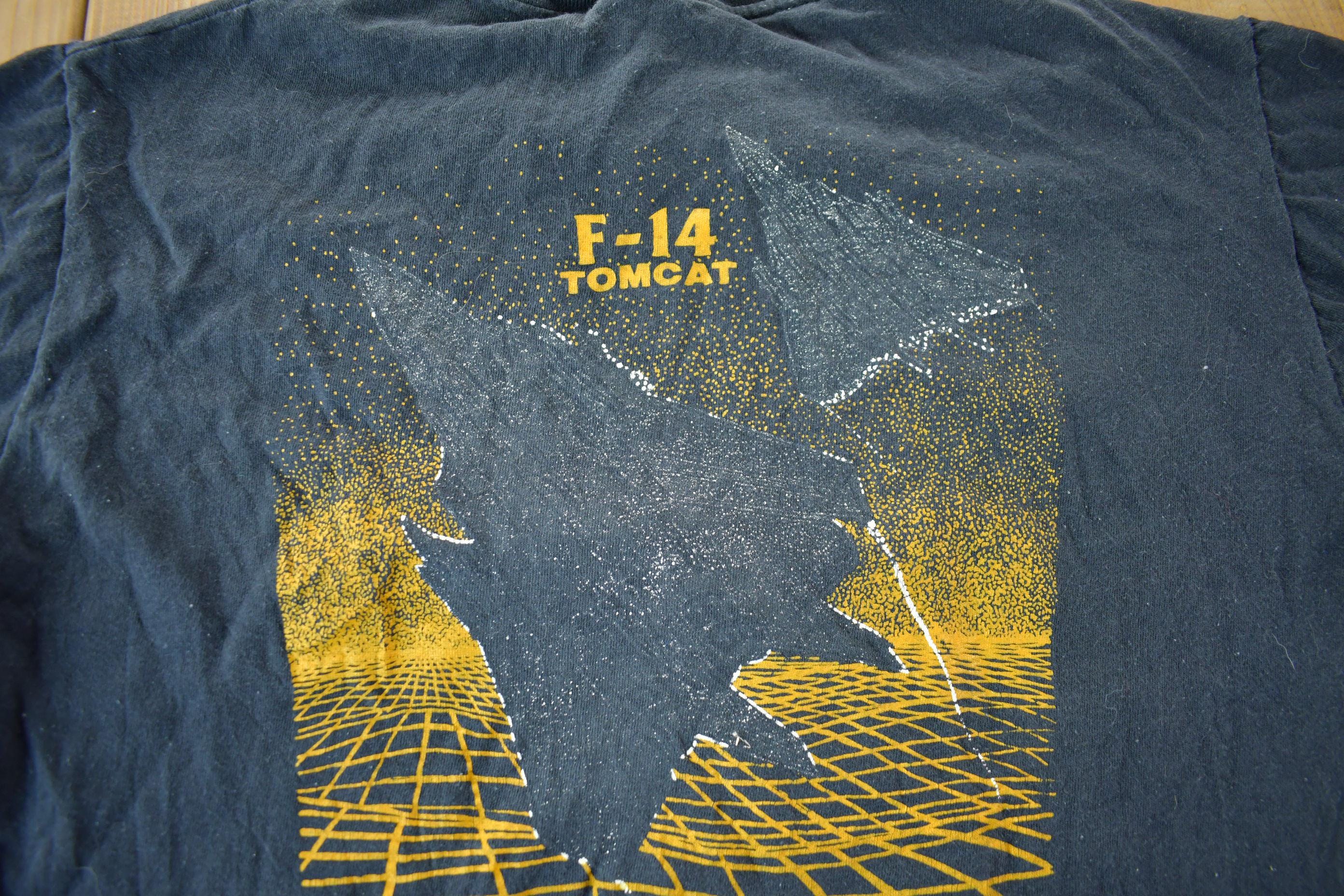 Vintage 1990s F-14 Tomcat Fighter Jet Graphic T-Shirt