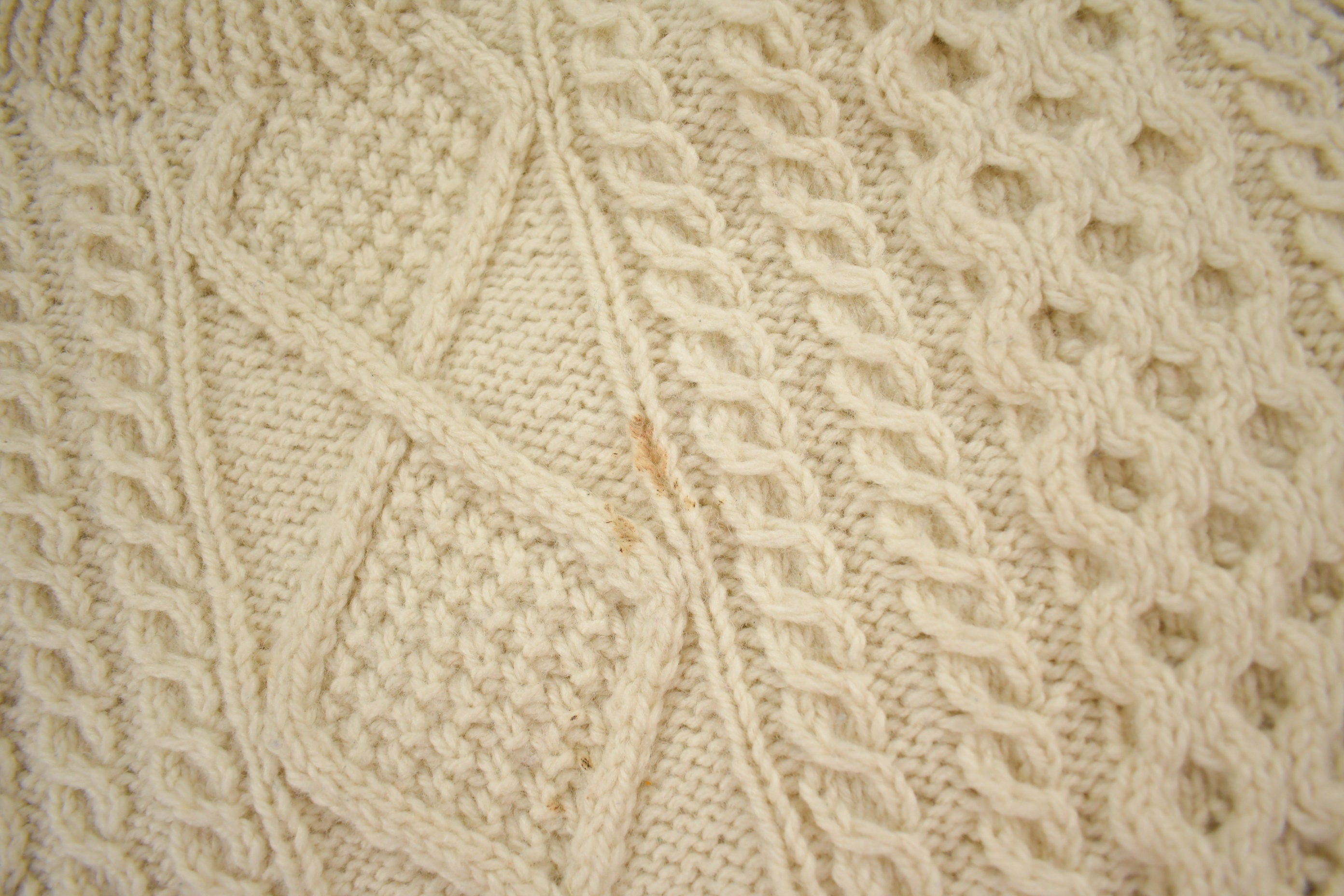 Vintage 1980s 3D Cable Knit Sweater